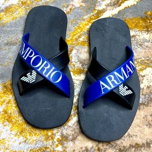 EMPORIO ARMANI BOYS FLIP FLOPS